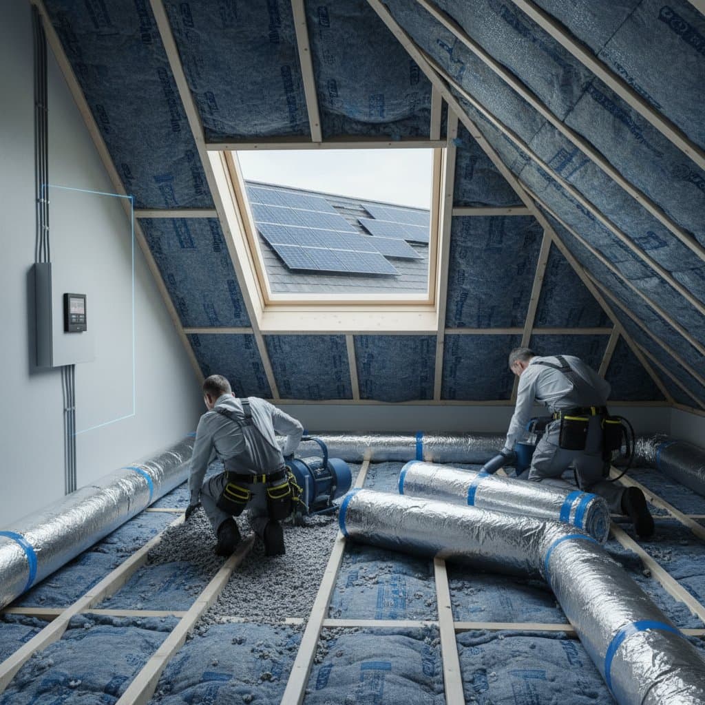 Featured image for Attic Insulation Before Solar Cuts Energy Waste Fast