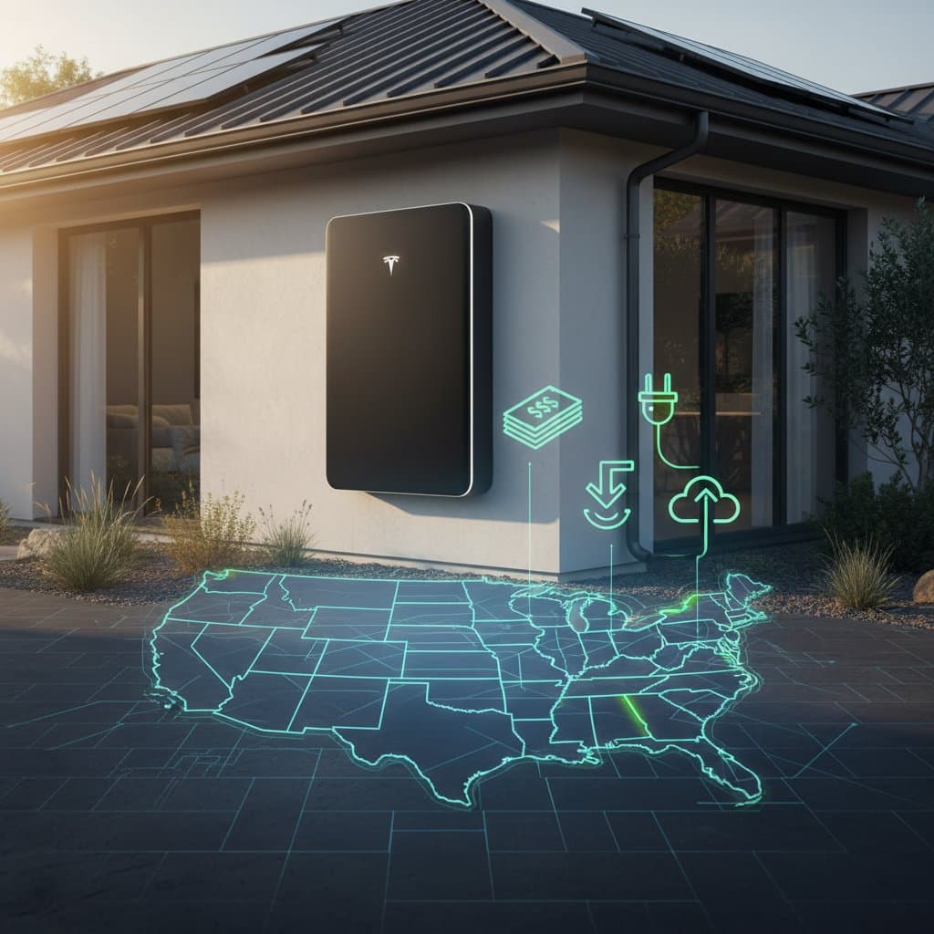 Featured image for 12 States Offering $5,000+ Battery Storage Rebates