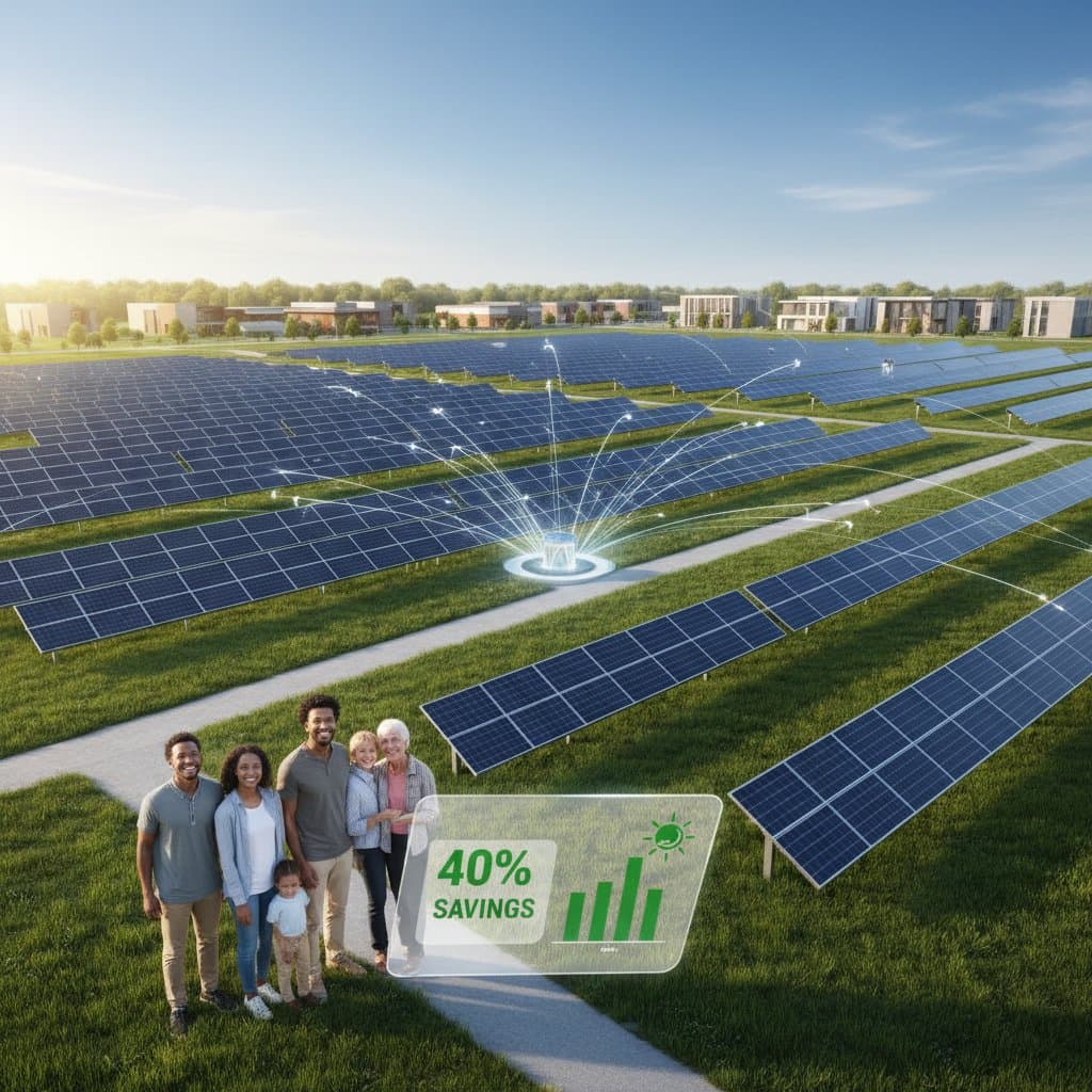 Featured image for Community Solar Programs Now Save Subscribers 40% on Bills