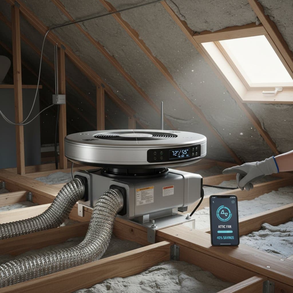 Featured image for Smart Attic Fans Cut Cooling Bills 40%: Worth It?