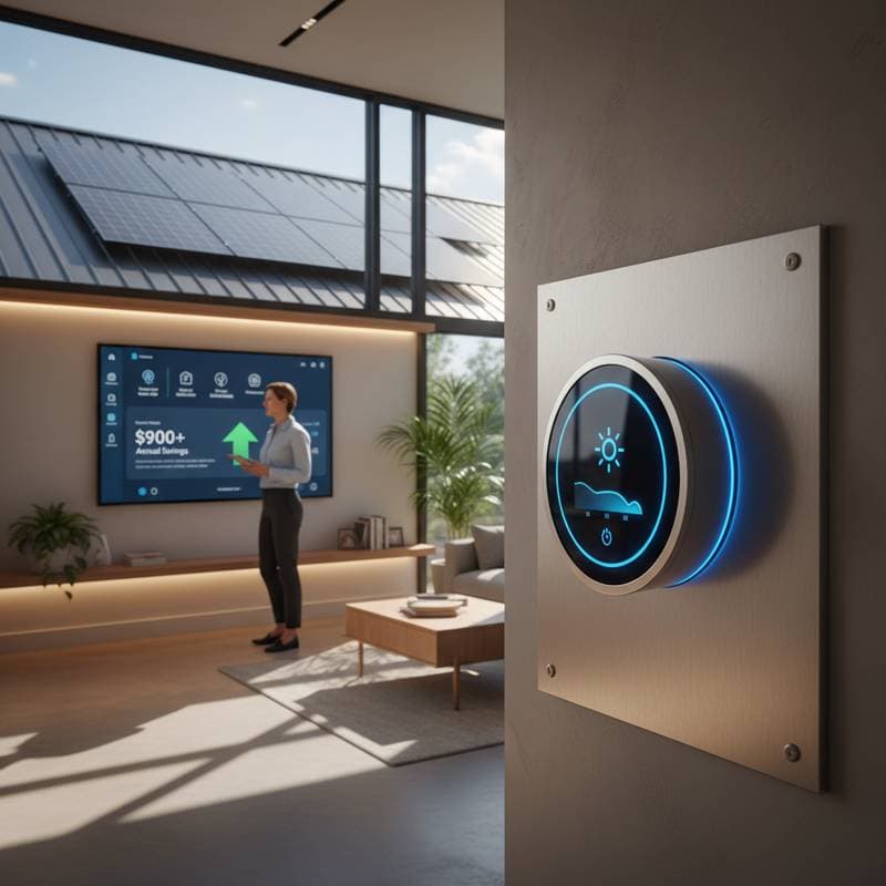 Featured image for Solar + Smart Thermostat: $900 Yearly Savings Hack