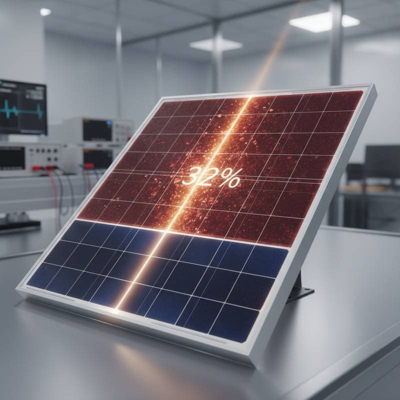 Featured image for Perovskite-Silicon Panels Hit 32% Efficiency Mark