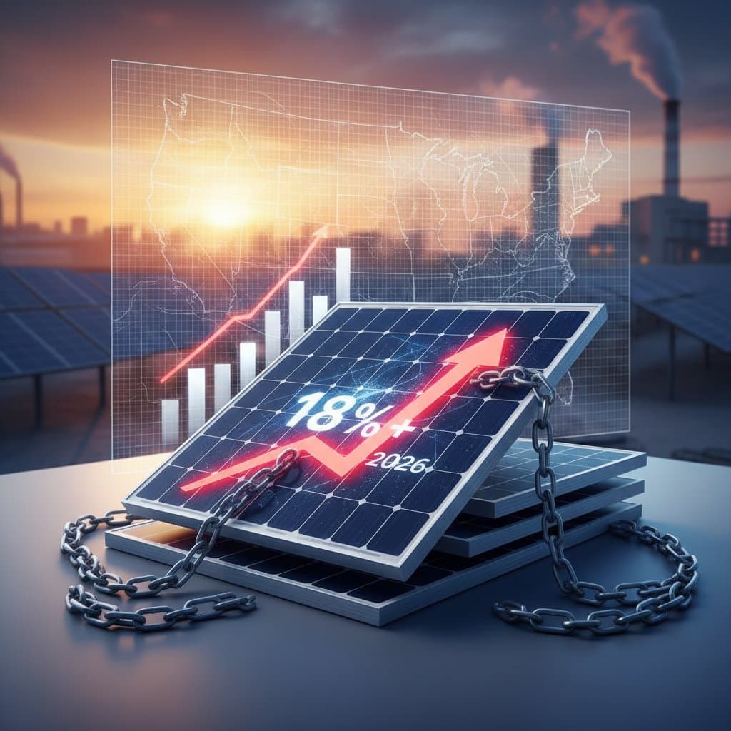 Featured image for Solar Tariffs Will Push Panel Prices Up 18% in 2026
