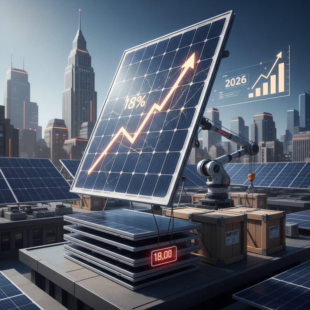 Featured image for Solar Module Prices Jump 18% Before 2026 Tariffs Hit