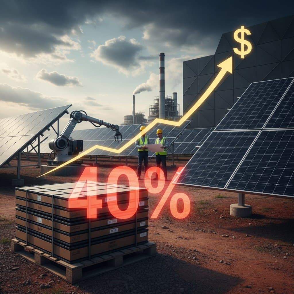 Featured image for New Solar Tariffs to Raise Panel Costs 40% by 2026