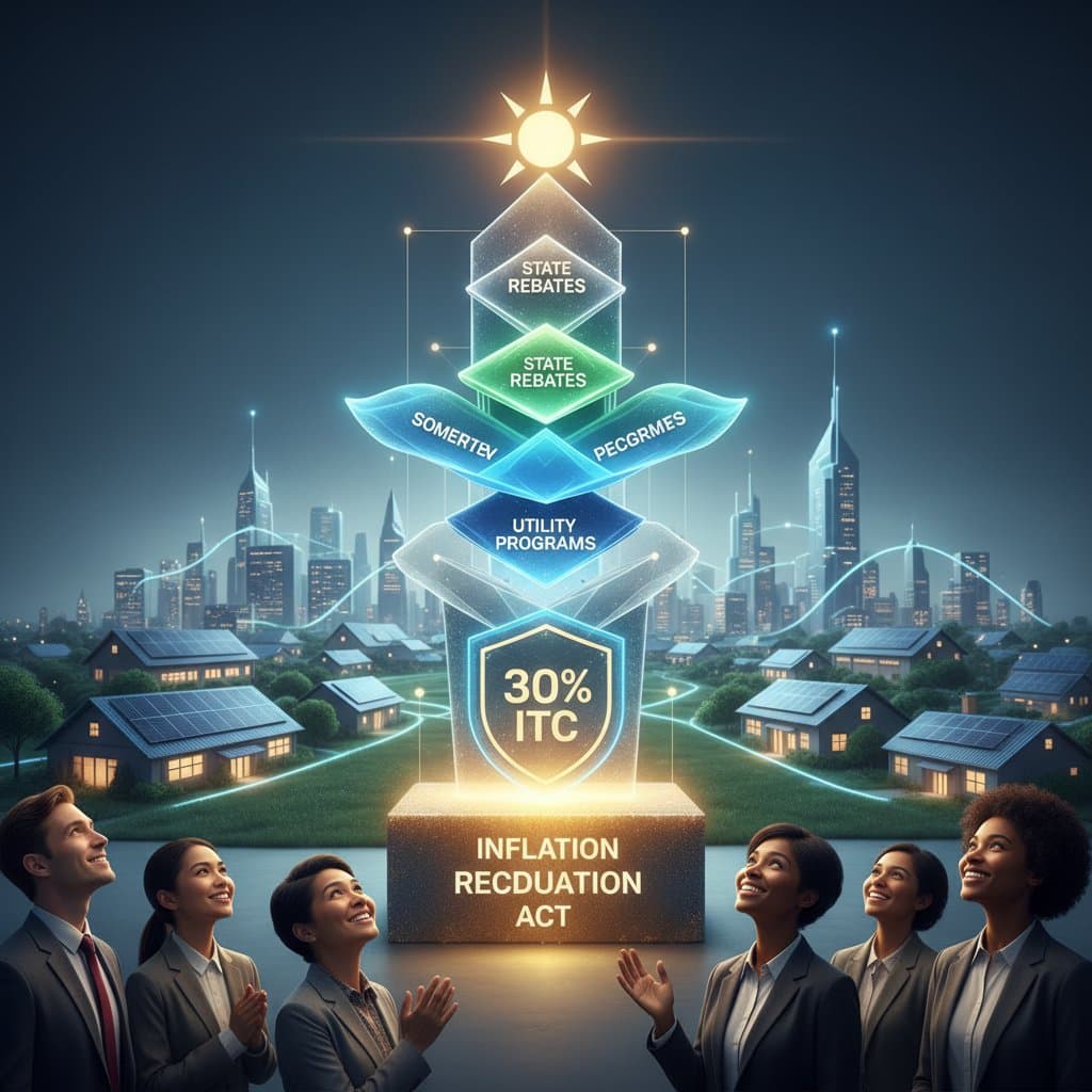 Featured image for Stack Solar Incentives for 30% Credit Plus Rebates