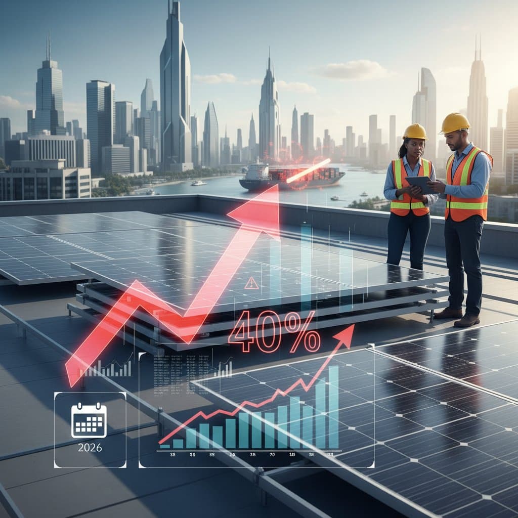 Featured image for Solar Panel Prices Surge 40% as Asia Tariffs Hit