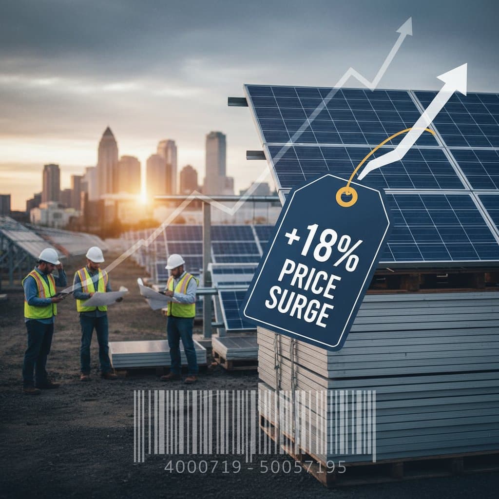 Featured image for New Tariffs Drive 18% Solar Panel Price Surge
