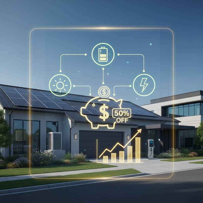 Featured image for Stack IRA Credits for 50% Off Solar and Efficiency