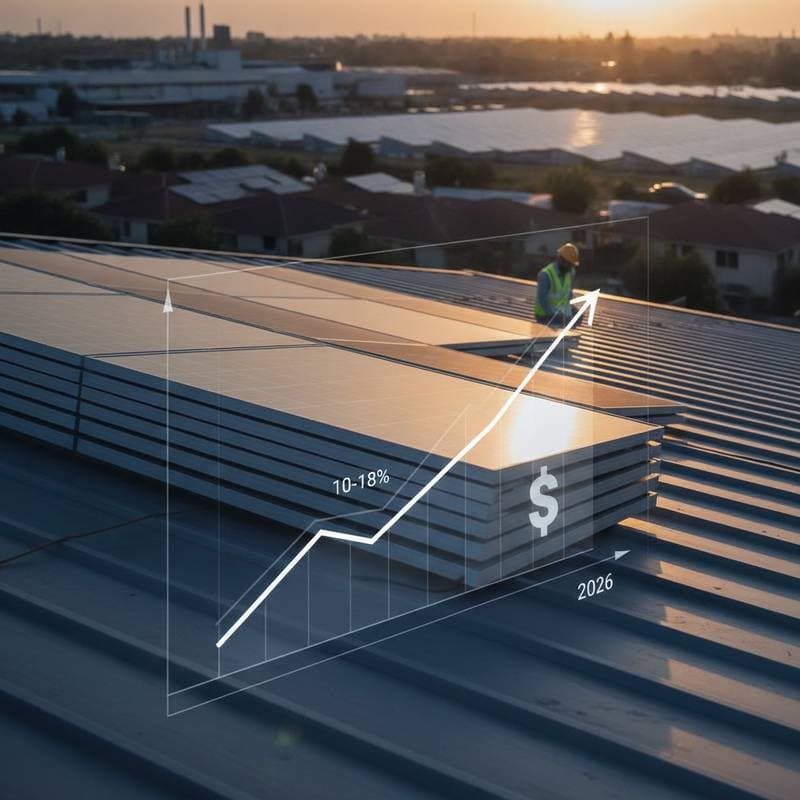 Image for Solar Panel Costs Rising 10-18% Under New Tariffs