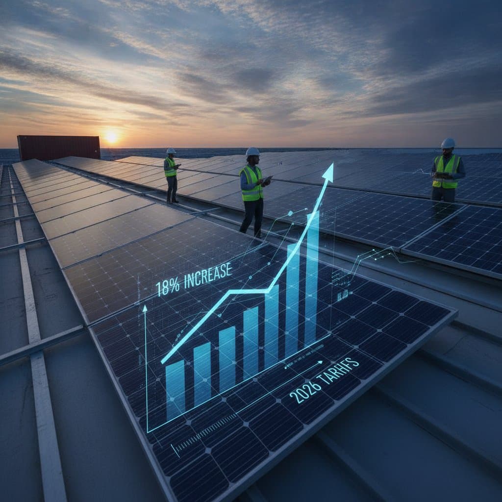 Featured image for Solar Prices Surge 18% Ahead of 2026 Tariffs