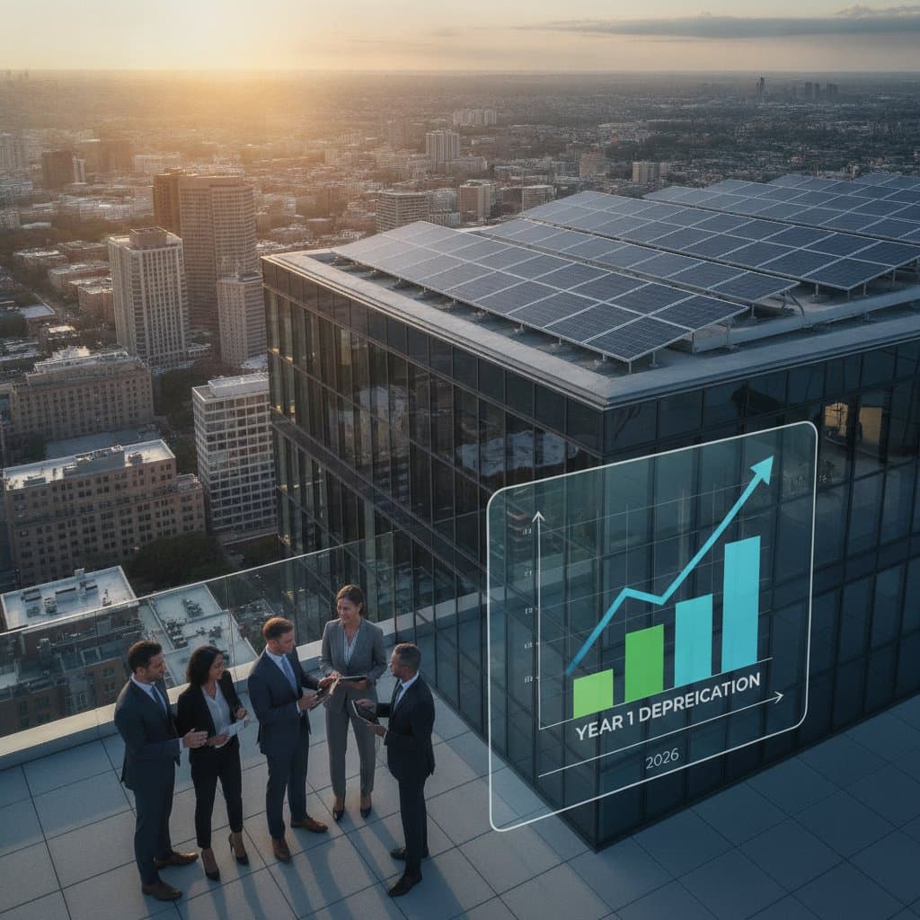 Featured image for 100% Solar Depreciation Transforms Cash Flow in Year One