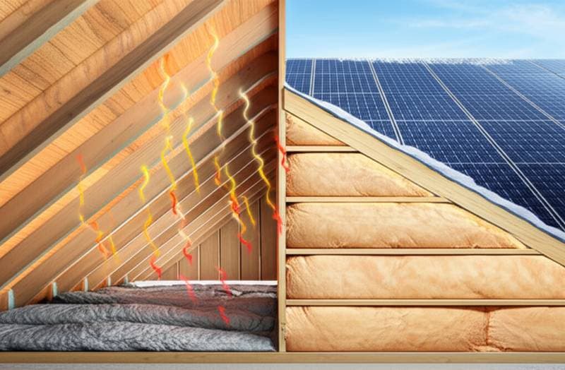 Featured image for Insulate Your Attic First to Maximize Solar ROI