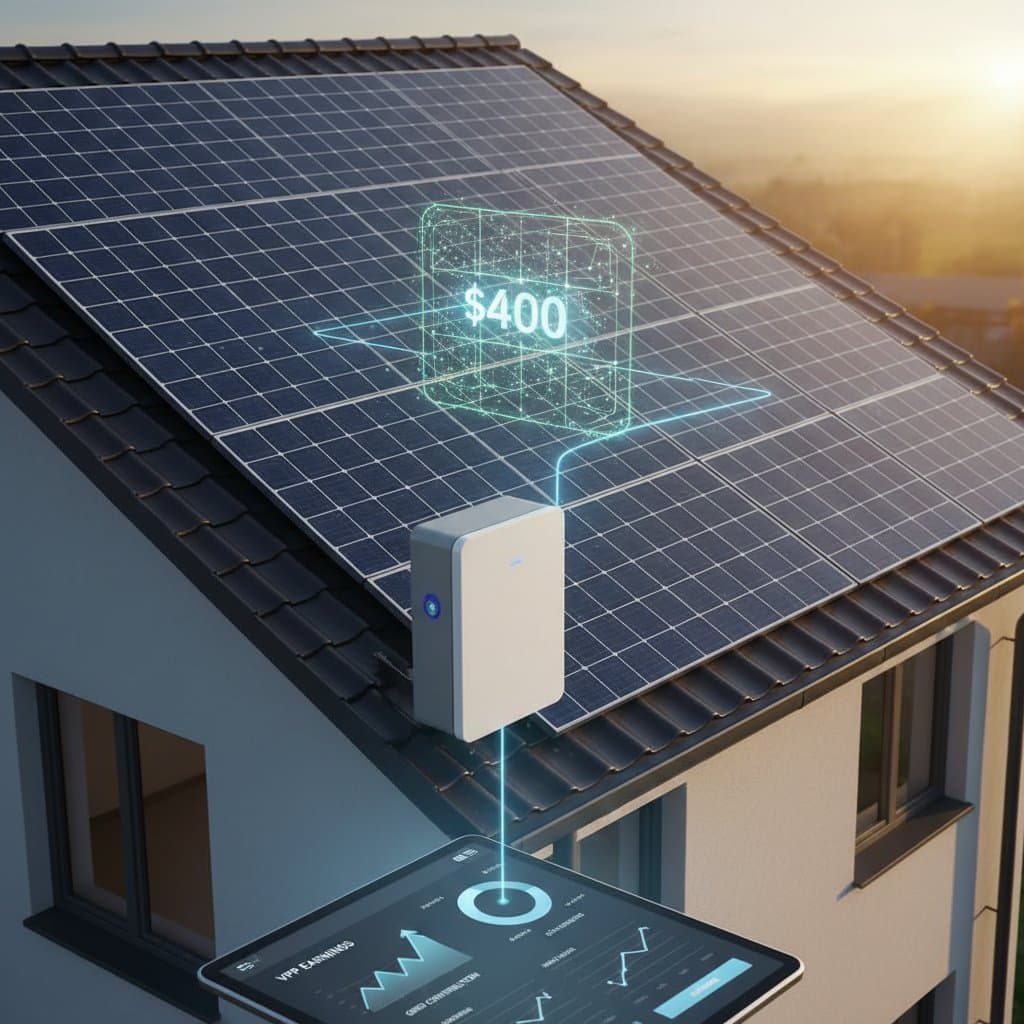 Featured image for Solar Panels That Pay You $400 Yearly Through VPPs