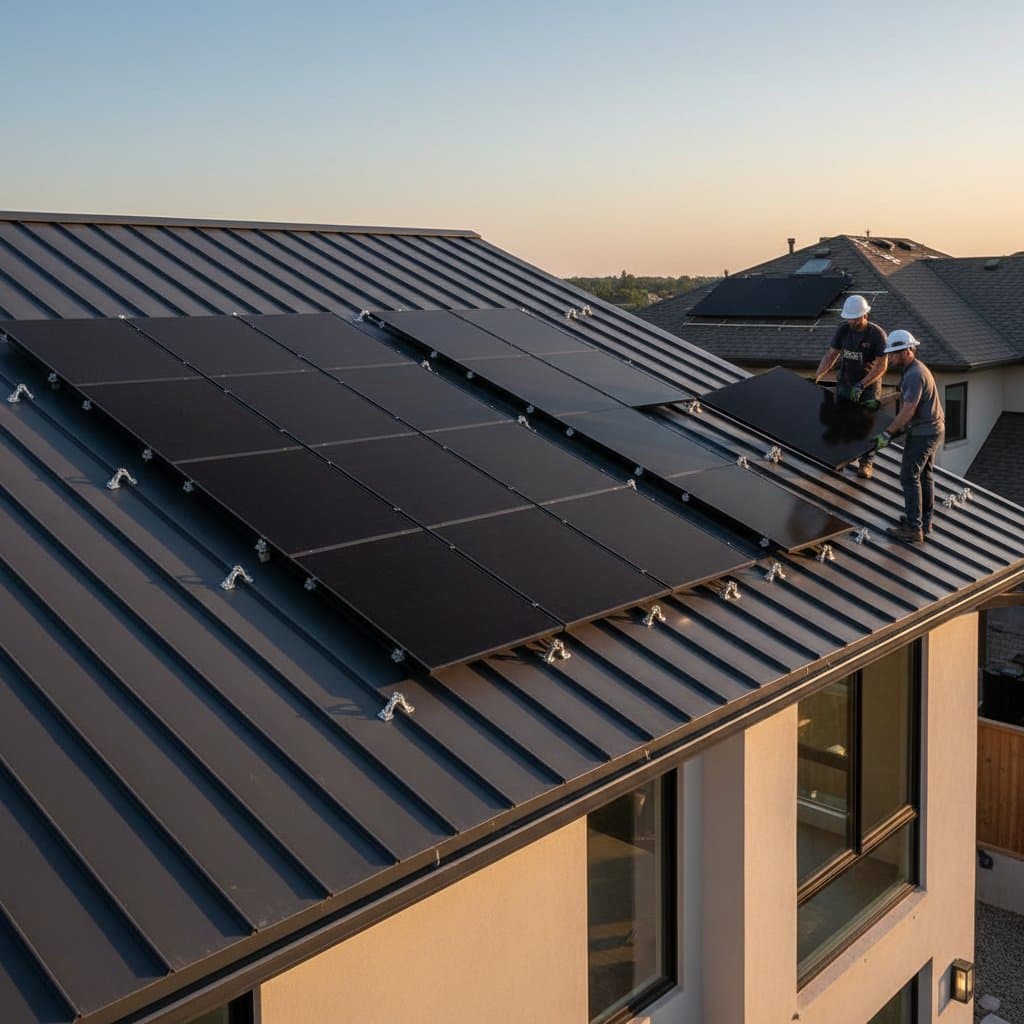 Featured image for Metal Roofs Cut Solar Install Time 40% vs Shingles
