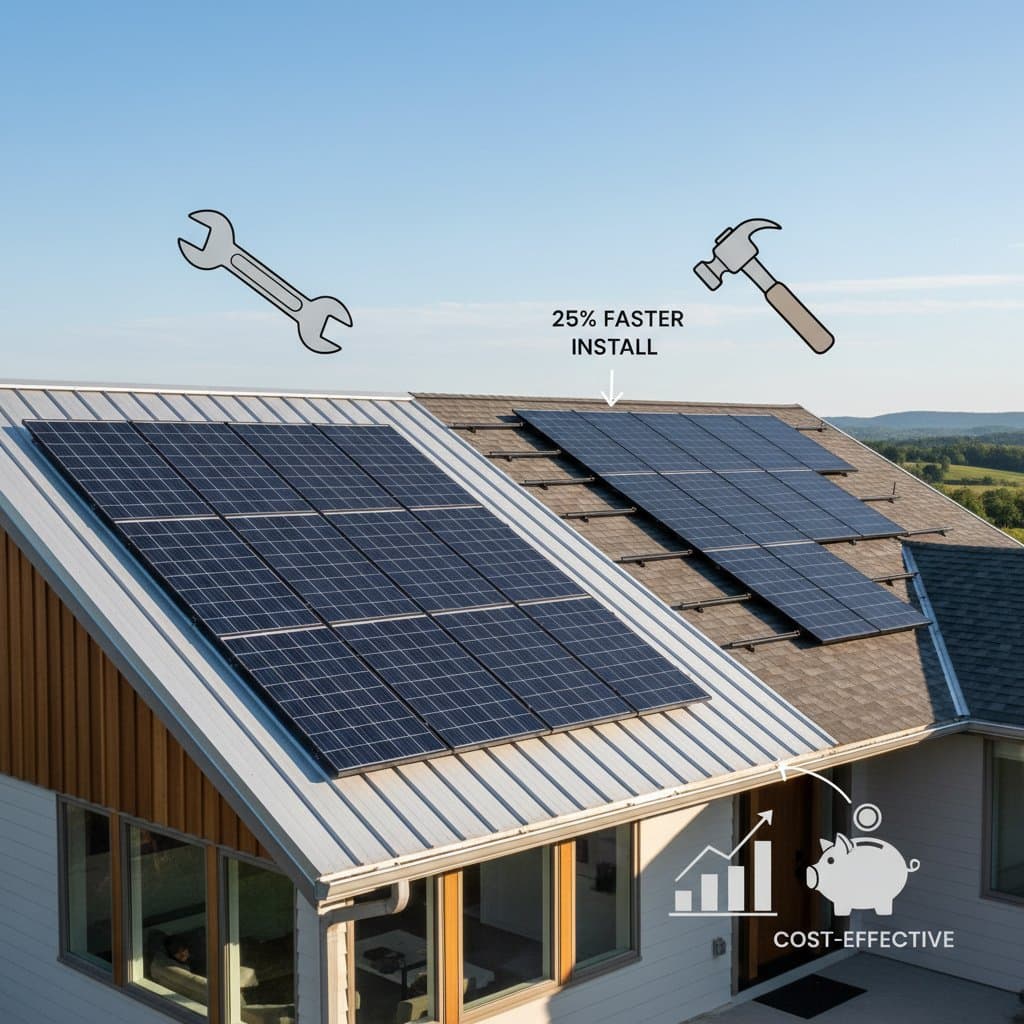 Featured image for Aluminum Roofs Cut Solar Install Time 25 Percent