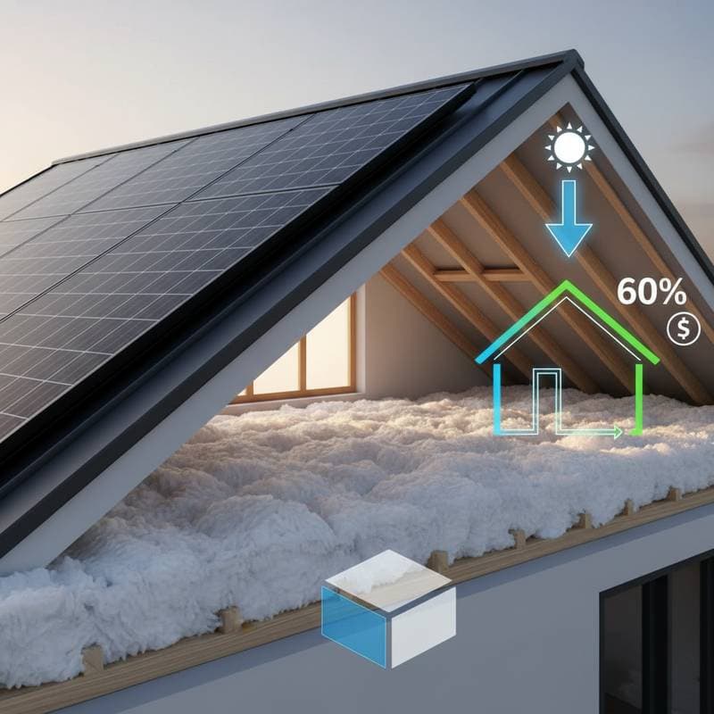 Featured image for Attic Insulation First, Solar Second Cuts Bills 60%