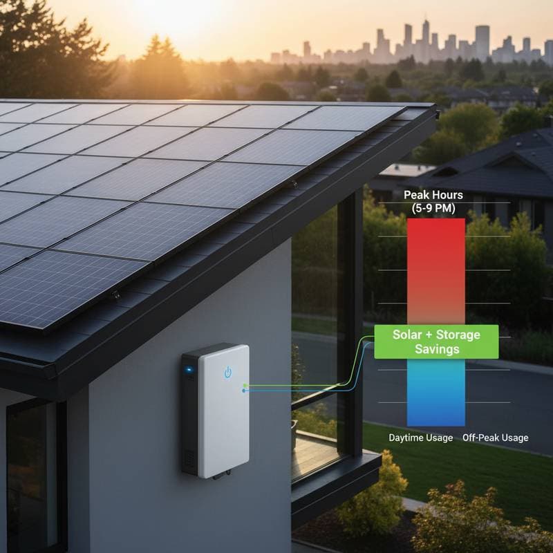 Featured image for Solar + Storage Cuts Peak Rate Costs in Half