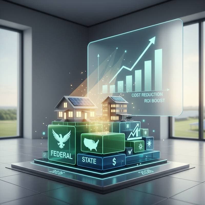 Featured image for Stack Federal and State Solar Credits to Cut Costs