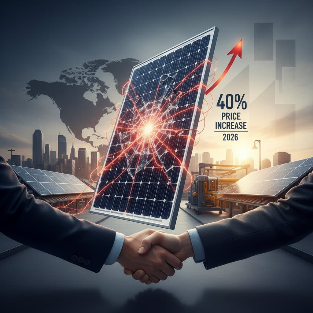 Featured image for 2026 Solar Tariffs Could Drive Panel Prices Up 40%