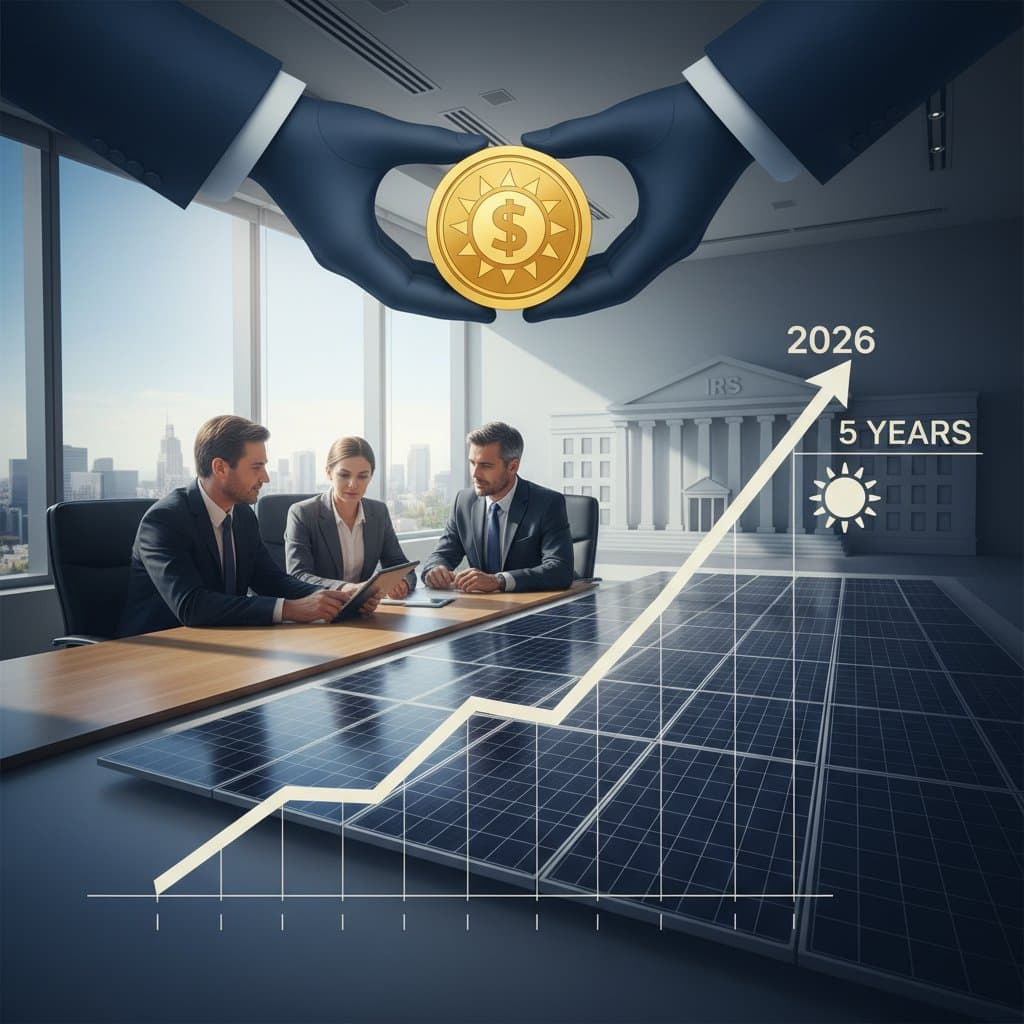 Image for IRS 2026 Rule Gives Solar 5-Year Tax Depreciation
