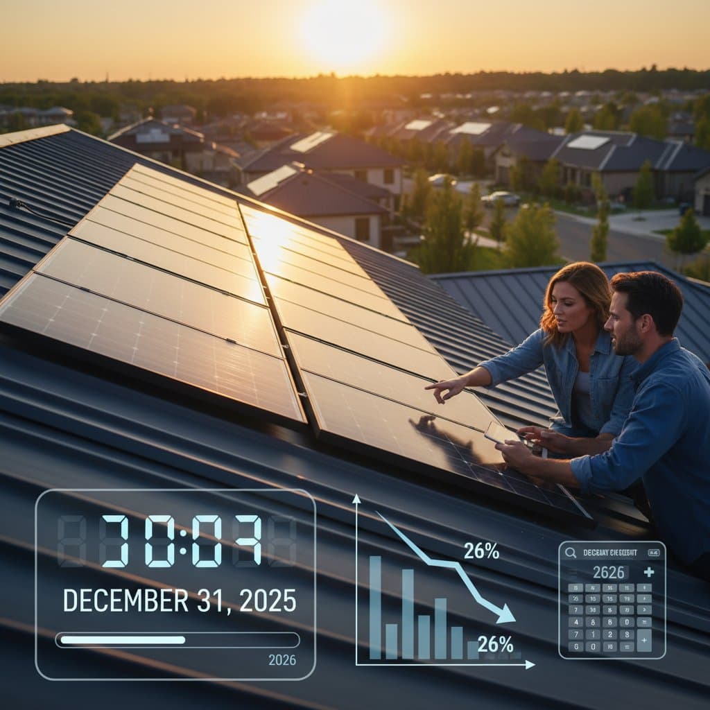 Image for Solar Tax Credit Drops to 26% in 2026: Act Now