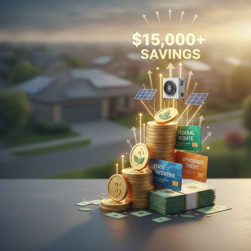 Featured image for Stack Federal and State Rebates to Save $15K on Solar