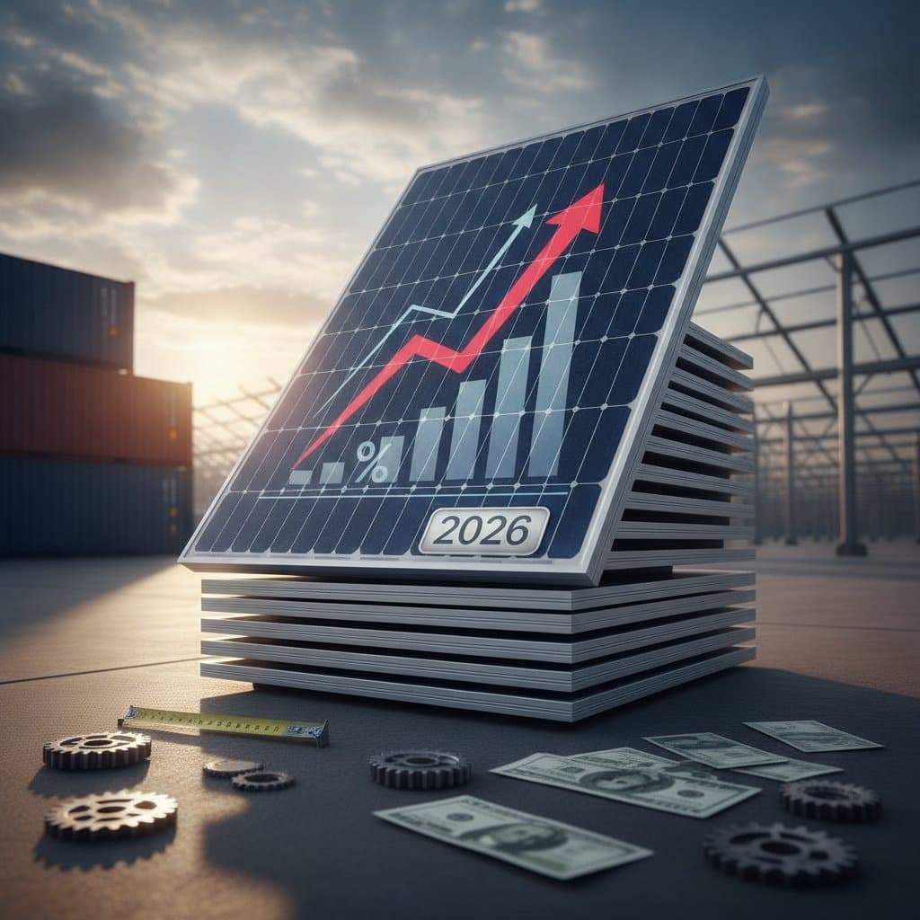 Featured image for New 2026 Tariff Raises Solar Panel Costs 18% in March