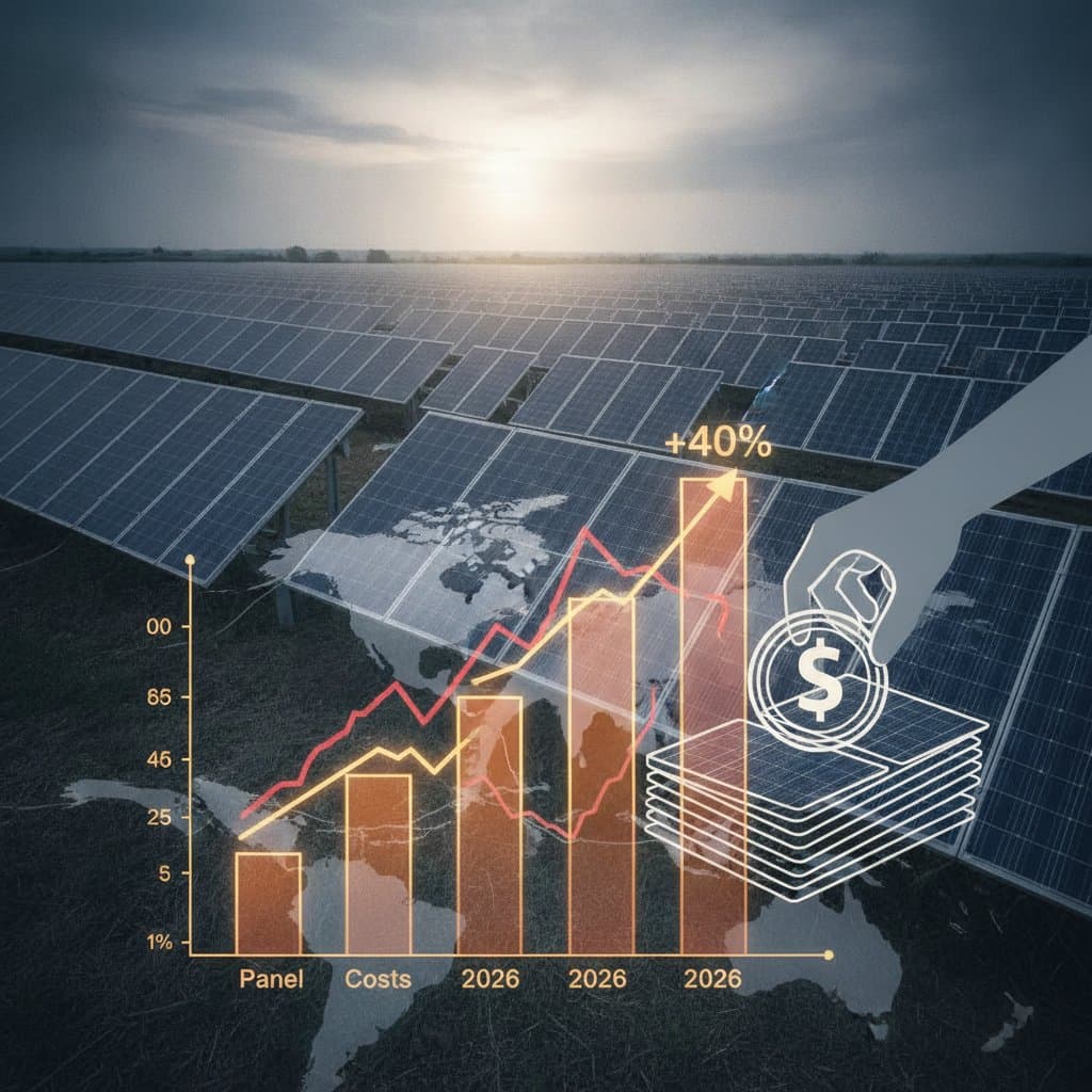 Featured image for Solar Tariffs May Raise Panel Costs 40% by 2026