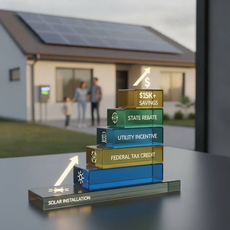 Image for Stack Multiple State Rebates for 15K+ Solar Savings